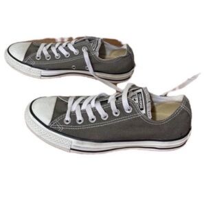 Converse Chucks Sneakers All Star Gray White Cap Toe Low Top Basketball Athlete